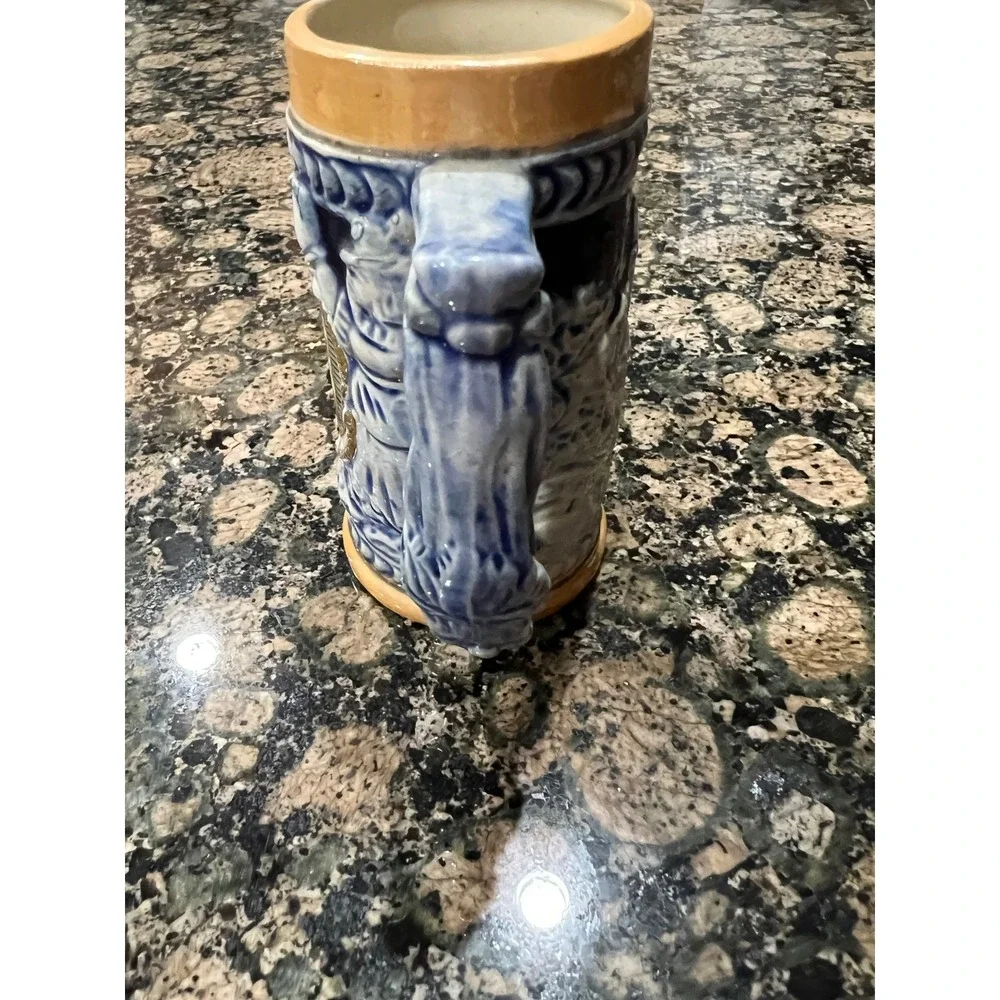 Vintage Elaro Montreal Quebec Canada Souvenir Beer Stein Ceramic Relief Mug